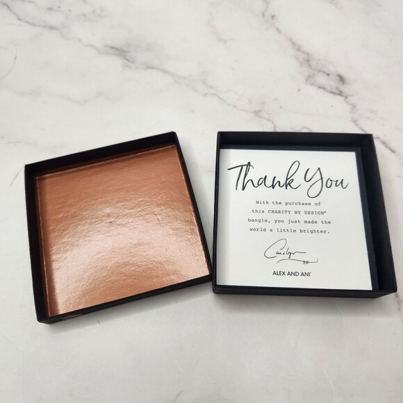 NEW Alex and Ani Angel Messenger Bangle *W/ Box* Charm Bracelet - Picture 6 of 6